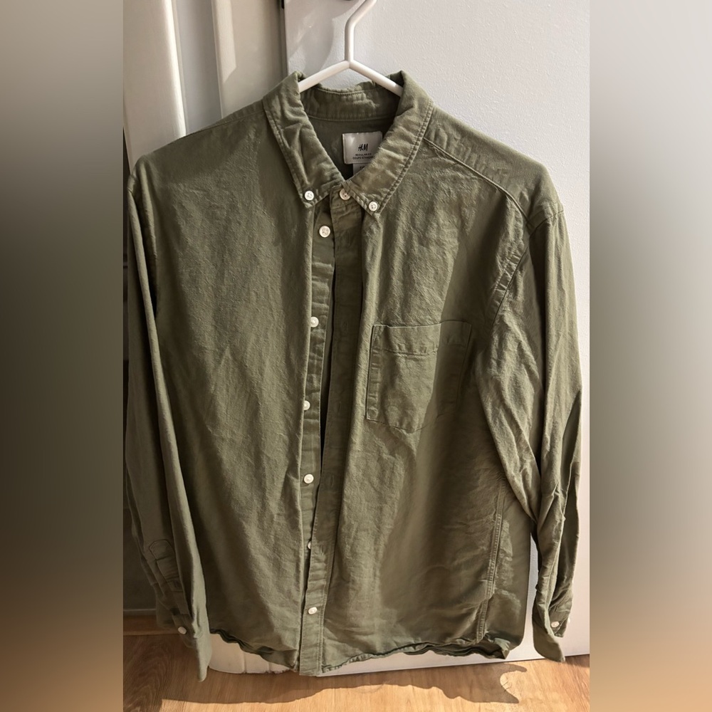 H&M Sage Green Casual Shirt